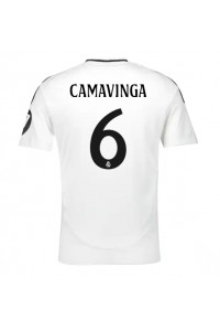 Real Madrid Eduardo Camavinga #6 Fotballdrakt Hjemme Klær 2024-25 Korte ermer